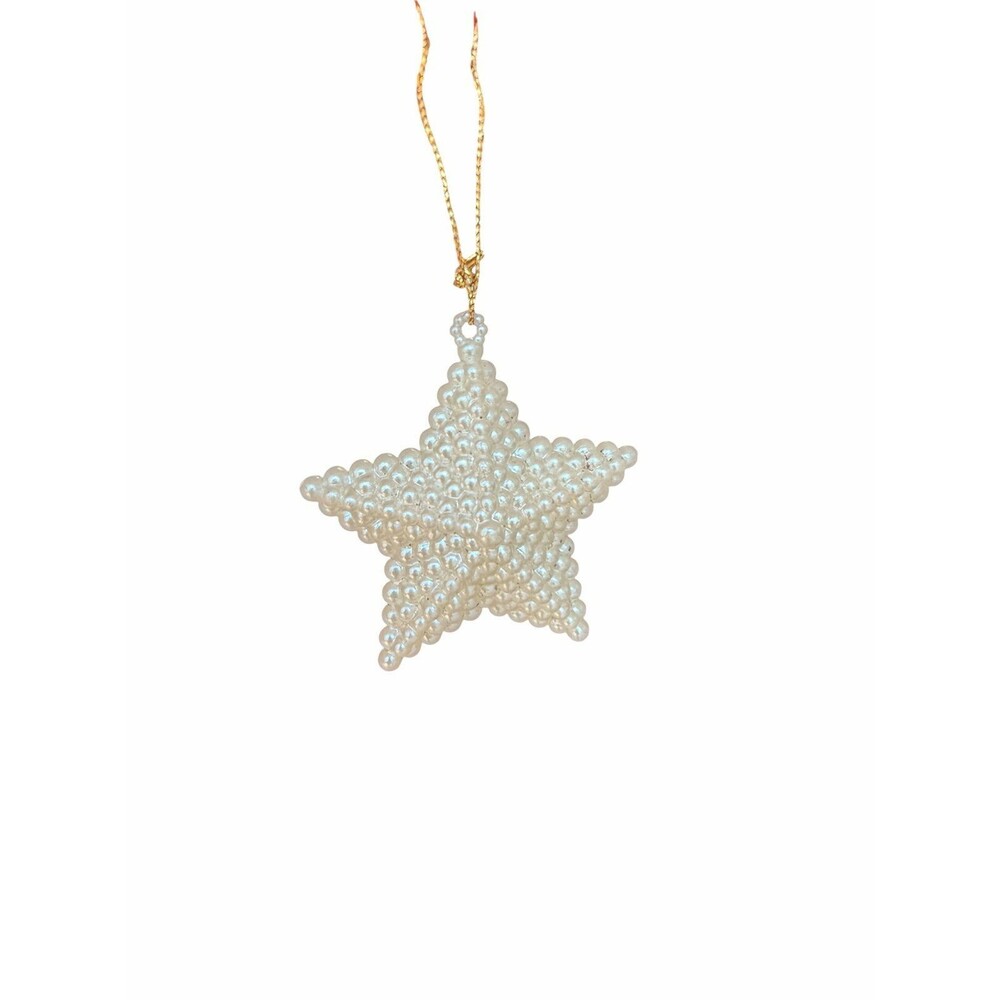 holiday lane Macy’s Christmas ornament white pear star